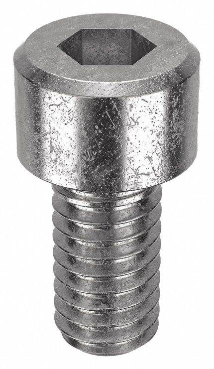 Socket Head Cap Screw: #5-44 Thread Size, 1/4 in Lg, Std, Plain, Stainless Steel, 18-8, 100 PK