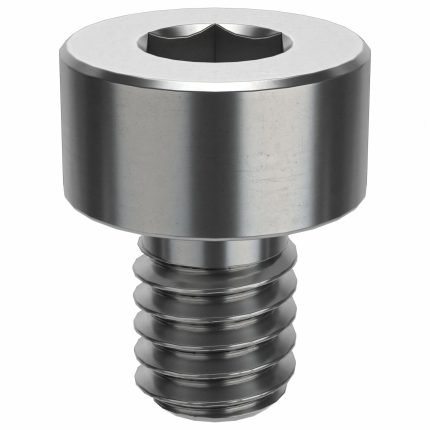 Socket Head Cap Screw: #6-40 Thread Size, 3/16 in Lg, Std, Plain, Stainless Steel, 18-8, 100 PK