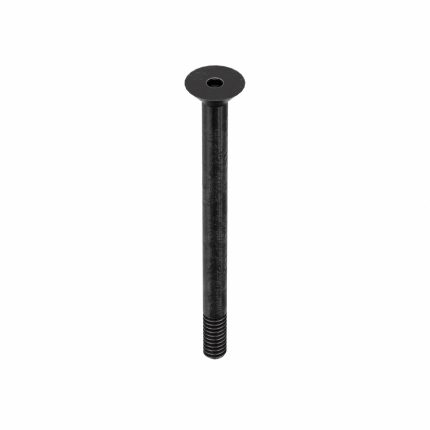 Socket Flat Head Screw: #3-48 Thread Size, 1 in Lg, Flat, Black Oxide, Steel, 1/16 in Drive, 100 PK