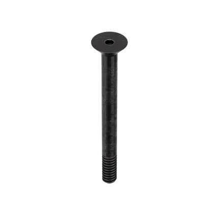 Socket Flat Head Screw: #6-32 Thread Size, 1 1/2 in Lg, Flat, Black Oxide, Steel, 100 PK
