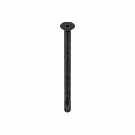 Socket Flat Head Screw: 1/4"-20 Thread Size, 4 in Lg, Flat, Black Oxide, Steel, 5/32 in Drive, 25 PK
