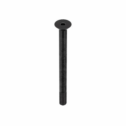Socket Flat Head Screw: 5/16"-18 Thread Size, 4 in Lg, Flat, Black Oxide, Steel, 10 PK