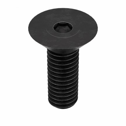 Socket Flat Head Screw: 3/8"-16 Thread Size, 3/4 in Lg, Flat, Black Oxide, Steel, 50 PK