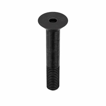 Socket Flat Head Screw: 3/8"-16 Thread Size, 2 in Lg, Flat, Black Oxide, Steel, 7/32 in Drive, 25 PK