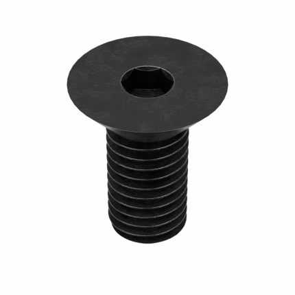 Socket Flat Head Screw: 1/2"-13 Thread Size, 7/8 in Lg, Flat, Black Oxide, Steel, 10 PK