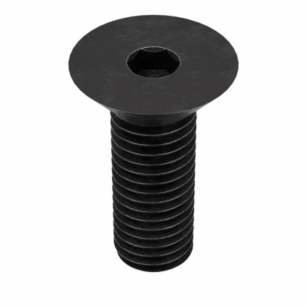 Socket Flat Head Screw: 5/8"-11 Thread Size, 1 1/2 in Lg, Flat, Black Oxide, Steel, 10 PK