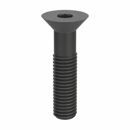 Socket Flat Head Screw: 5/8"-11 Thread Size, 2 3/4 in Lg, Flat, Black Oxide, Steel, 5 PK