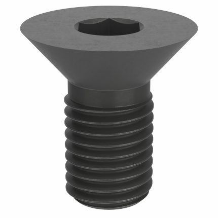 Socket Flat Head Screw: 3/4"-10 Thread Size, 1 1/2 in Lg, Flat, Black Oxide, Steel, 5 PK