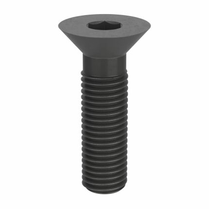 Socket Flat Head Screw: 3/4"-10 Thread Size, 2 3/4 in Lg, Flat, Black Oxide, Steel, 5 PK