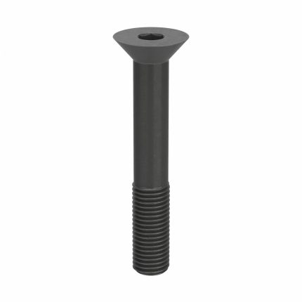 Socket Flat Head Screw: 1"-8 Thread Size, 6 1/2 in Lg, Flat, Black Oxide, Steel, 1 in Head Ht