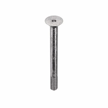 Socket Flat Head Screw: #6-32 Thread Size, 1 1/2 in Lg, Flat, Plain, Stainless Steel, 18-8, 100 PK
