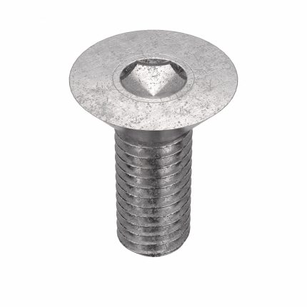 Socket Flat Head Screw: 3/8"-16 Thread Size, 5/8 in Lg, Flat, Plain, Stainless Steel, 18-8, 50 PK