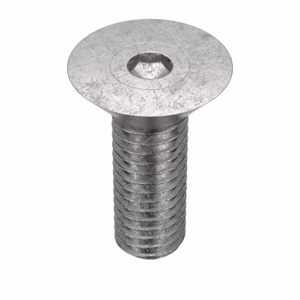 Socket Flat Head Screw: 3/8"-16 Thread Size, 3/4 in Lg, Flat, Plain, Stainless Steel, 18-8, 50 PK