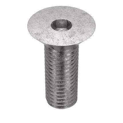 Socket Flat Head Screw: 5/8"-11 Thread Size, 1 1/2 in Lg, Flat, Plain, Stainless Steel, 18-8, 10 PK