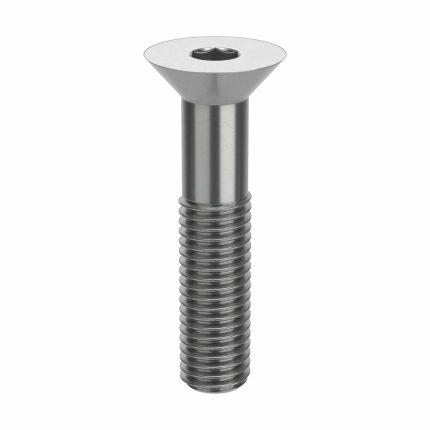 Socket Flat Head Screw: 5/8"-11 Thread Size, 3 in Lg, Flat, Plain, Stainless Steel, 18-8, 5 PK