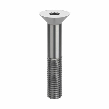 Socket Flat Head Screw: 5/8"-11 Thread Size, 3 1/2 in Lg, Flat, Plain, Stainless Steel, 18-8, 5 PK