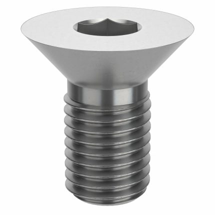 Socket Flat Head Screw: 3/4"-10 Thread Size, 1 1/2 in Lg, Flat, Plain, Stainless Steel, 18-8, 5 PK