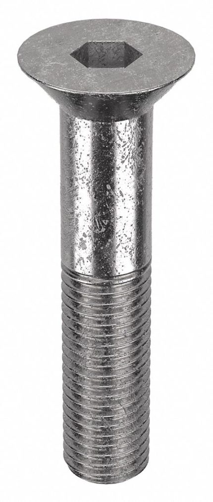 Socket Flat Head Screw: 3/4"-10 Thread Size, 3 1/2 in Lg, Flat, Plain, Stainless Steel, 18-8, 5 PK