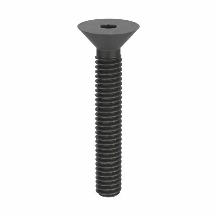 Socket Flat Head Screw: #4-48 Thread Size, 3/4 in Lg, Flat, Black Oxide, Steel, 100 PK