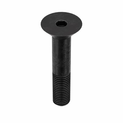 Socket Flat Head Screw: 5/16"-24 Thread Size, 1 1/2 in Lg, Flat, Black Oxide, Steel, 50 PK