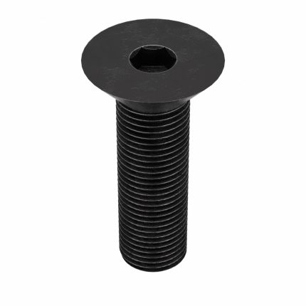 Socket Flat Head Screw: 1/2"-20 Thread Size, 1 1/2 in Lg, Flat, Black Oxide, Steel, 10 PK