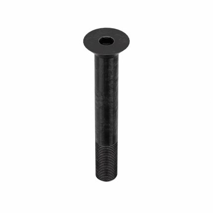 Socket Flat Head Screw: 1/2"-20 Thread Size, 3 1/2 in Lg, Flat, Black Oxide, Steel, 5 PK