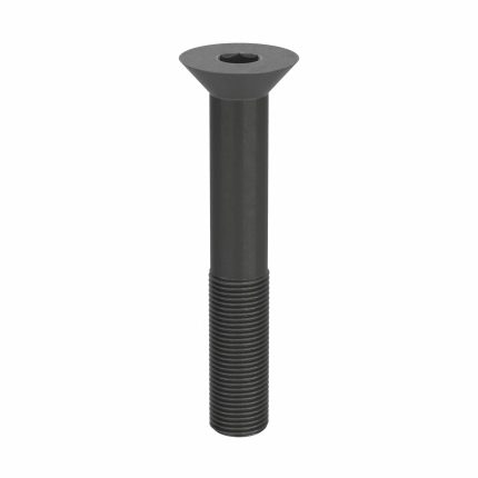 Socket Flat Head Screw: 5/8"-18 Thread Size, 4 in Lg, Flat, Black Oxide, Steel, 1 in Head Dia, 5 PK