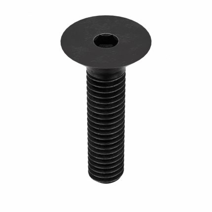Socket Flat Head Screw: M4-0.7 Thread Size, 16 mm Lg, Flat, Black Oxide, Steel, Class 10.9, 100 PK