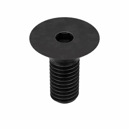 Socket Flat Head Screw: M5-0.8 Thread Size, 10 mm Lg, Flat, Black Oxide, Steel, Class 10.9, 100 PK