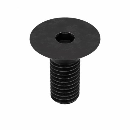 Socket Flat Head Screw: M8-1.25 Thread Size, 16 mm Lg, Flat, Black Oxide, Steel, Class 10.9, 100 PK