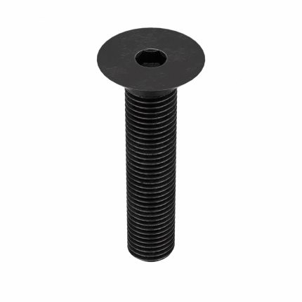 Socket Flat Head Screw: M20-2.5 Thread Size, 90 mm Lg, Flat, Black Oxide, Steel, Class 10.9, 10 PK