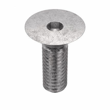 Socket Flat Head Screw: M4-0.7 Thread Size, 10 mm Lg, Flat, Plain, Stainless Steel, 18-8, 50 PK