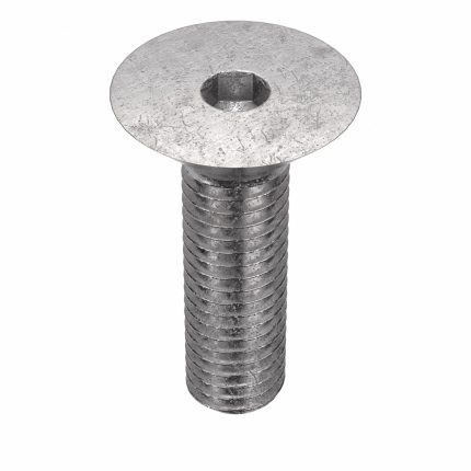 Socket Flat Head Screw: M8-1.25 Thread Size, 25 mm Lg, Flat, Plain, Stainless Steel, 18-8, 50 PK