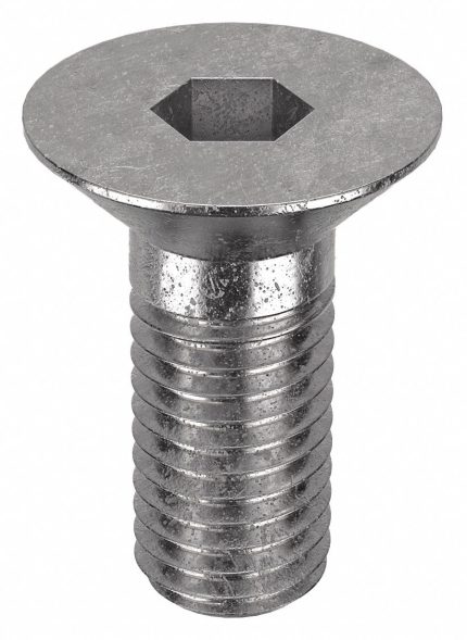 Socket Flat Head Screw: M12-1.75 Thread Size, 25 mm Lg, Flat, Plain, Stainless Steel, 18-8, 25 PK