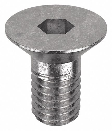 Socket Flat Head Screw: M8-1.25 Thread Size, 12 mm Lg, Flat, Plain, Stainless Steel, 316, 50 PK
