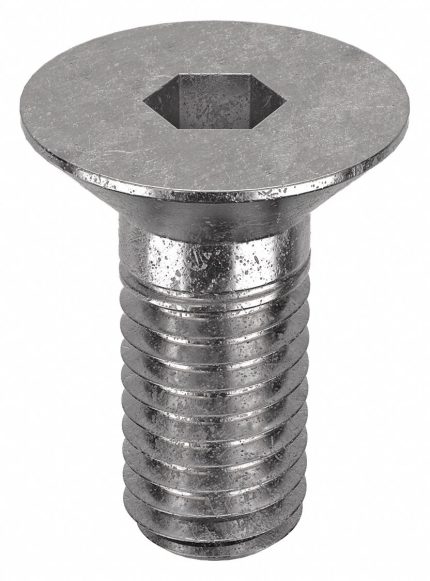 Socket Flat Head Screw: M8-1.25 Thread Size, 16 mm Lg, Flat, Plain, Stainless Steel, 316, 50 PK