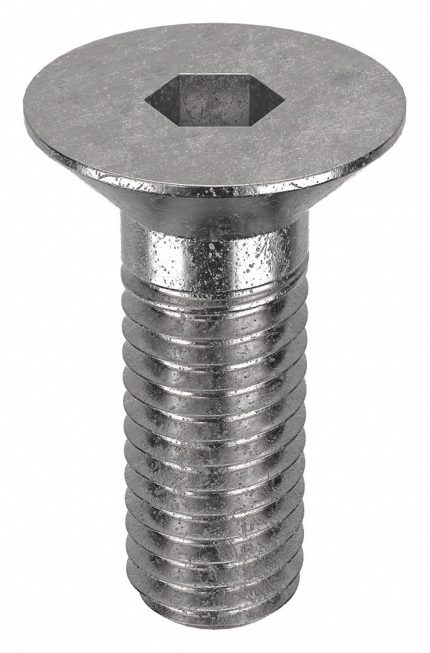 Socket Flat Head Screw: M8-1.25 Thread Size, 20 mm Lg, Flat, Plain, Stainless Steel, 316, 50 PK