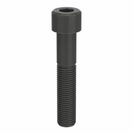 Socket Head Cap Screw: M27-3 Thread Size, 140 mm Lg, Std, Black Oxide, Steel, Class 12.9, 5 PK