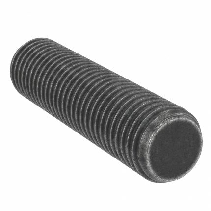 Fully Threaded Stud: 1/2"-13 Thread Size, Steel, B16, Black Oxide, 3 in Overall Lg, 200 PK