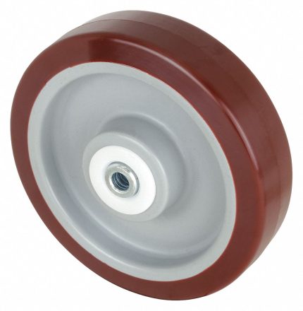 APPROVED VENDOR Caster Wheel: 6 in Wheel Dia., 1 1/2 in Wheel Wd, Polyurethane, 450 lb Load Rating