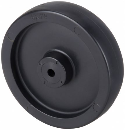 APPROVED VENDOR Caster Wheel: 5 in Wheel Dia., 1 1/4 in Wheel Wd, Polyolefin, 280 lb Load Rating