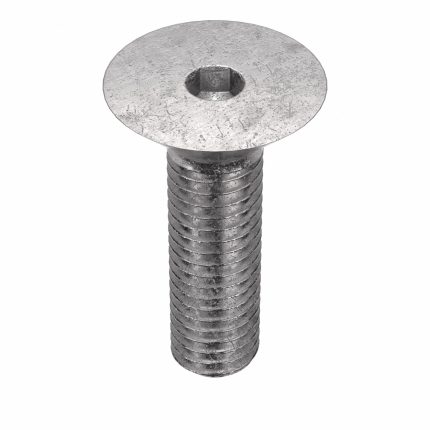 Socket Flat Head Screw: M5-0.8 Thread Size, 16 mm Lg, Flat, Plain, Stainless Steel, 18-8, 50 PK
