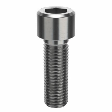 Socket Head Cap Screw: M20-2.5 Thread Size, 60 mm Lg, Std, Plain, Stainless Steel, 316, 5 PK
