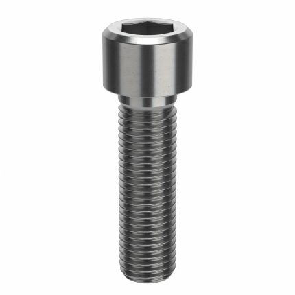 Socket Head Cap Screw: M20-2.5 Thread Size, 70 mm Lg, Std, Plain, Stainless Steel, 316, 5 PK