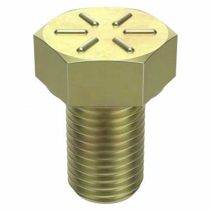Hex Head Cap Screw: Steel, Grade 8, Zinc Yellow, 1 1/4"-7, Coarse, 2 in lg, Globally Sourced, Inch