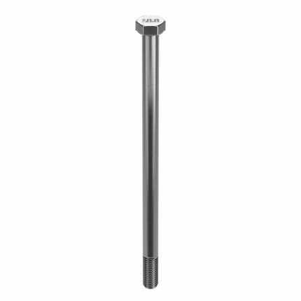 Hex Head Cap Screw: Stainless Steel, A2, Plain, 7/16"-14, Coarse, 8 in lg, Globally Sourced, 5 PK