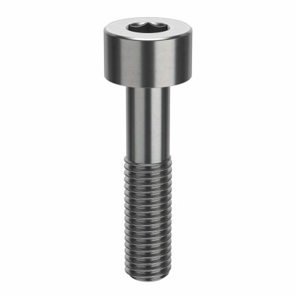Socket Head Cap Screw: 9/16"-12 Thread Size, 2 1/2 in Lg, Std, Plain, Stainless Steel, 18-8, 5 PK