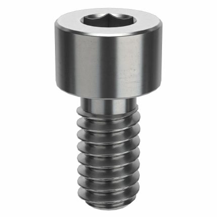 Socket Head Cap Screw: #5-40 Thread Size, 1/4 in Lg, Std, Plain, Stainless Steel, 316, 100 PK