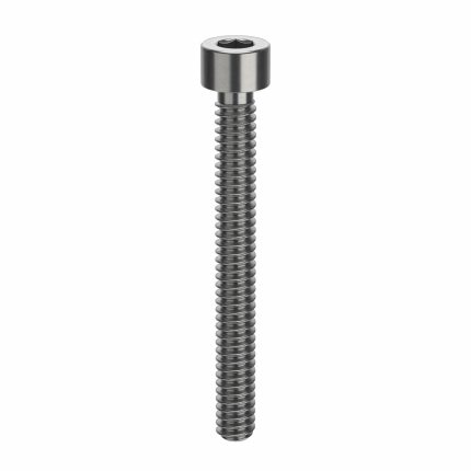 Socket Head Cap Screw: #10-24 Thread Size, Std, Plain, Stainless Steel, 316, 0.19 in Head Ht, 100 PK