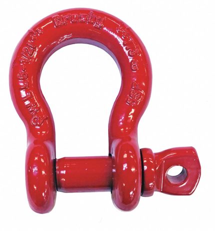 CROSBY Anchor Shackle: Anchor Shackle, 2,000 lb Working Load Limit, 1 1/16 in Compatible Sling Wd